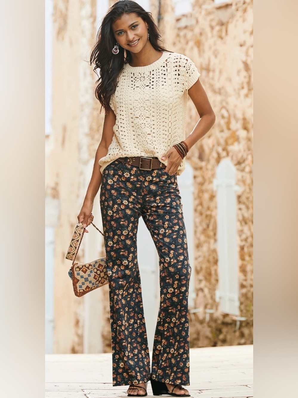 Peruvian Connection Manon flare Pants